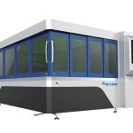 İşıq yolu sistemi olan 500w metal lifli lazer kəsici maşın bıçaq masası