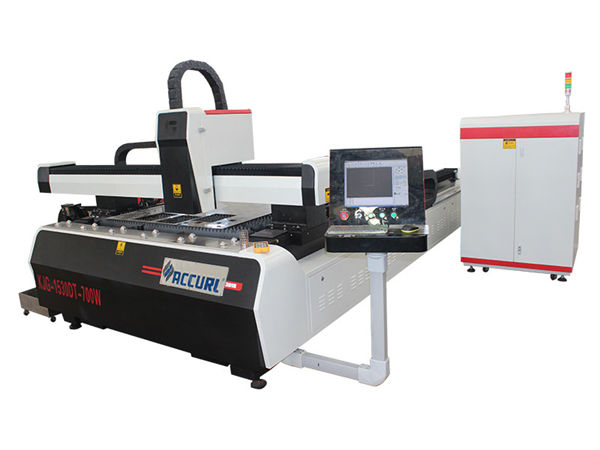 Yüngül polad üçün 1000w 1500w lazer metal kəsmə maşını, 45m / dəq kəsmə sürəti